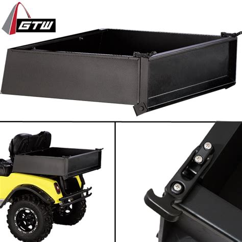 GTW Golf Cart Black Steel Cargo Box 